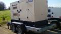 Doosan g100 100 KVA ENCLOSED TANDEM AXLE